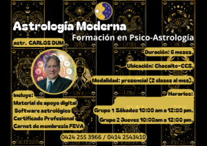 CURSO de Astrología Moderna Profesional (Orientado a la Psicoastrología)