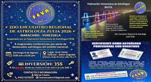 En Maracaibo: «2do Encuentro Regional de Astrología Zulia 2026»